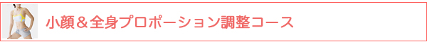 全身プロポーション改善コース